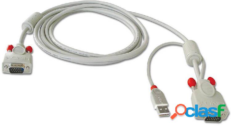 LINDY KVM Adattatore 1.00 m Bianco