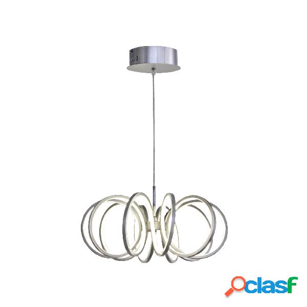 Lampada a sospensione a LED SHINE 2 in acciaio e