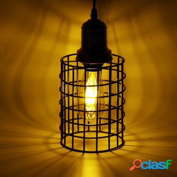 Lampada da soffitto a sospensione in ferro retrò plug-in