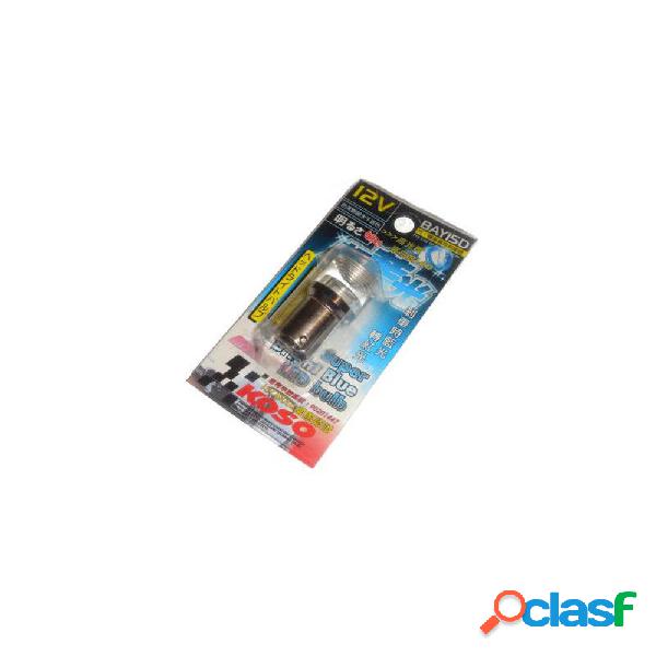 Lampadina koso led blu 12v/10w ba15s