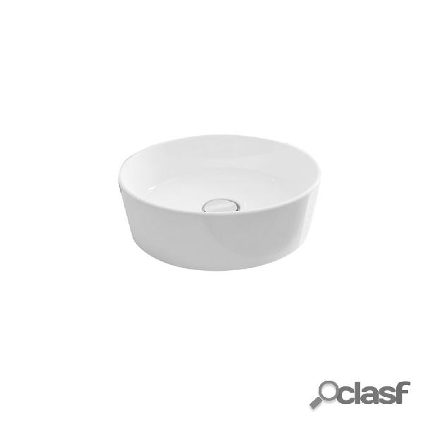 Lavabo dappoggio tondo monoforo Rak Ceramic Moon porcellana