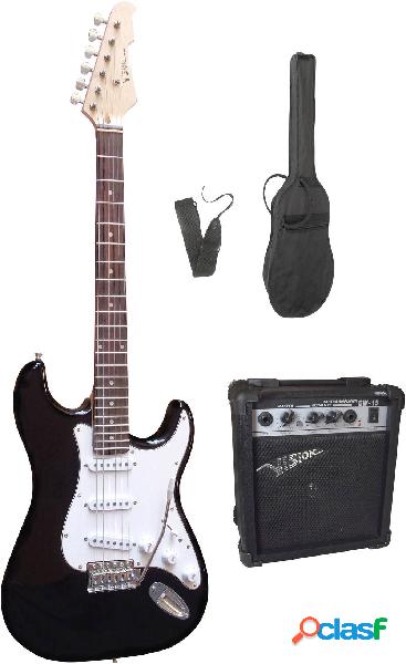 MSA Musikinstrumente 301750 Kit chitarra elettrica Nero