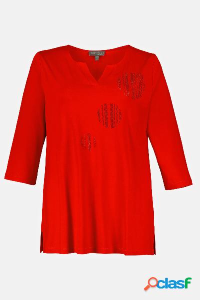 Maglia, Donna, Rosso, Taglia: 56/58, Viscosa, Ulla Popken