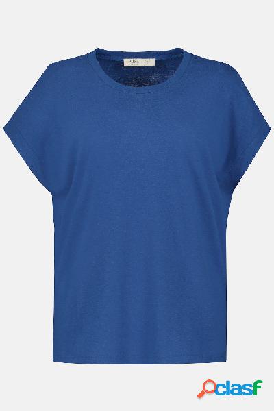 Maglia oversize con scollo a girocollo, in cotone biologico