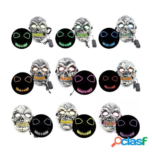 Maschera Scary Glow Mask LED Maschera per Halloween Mask