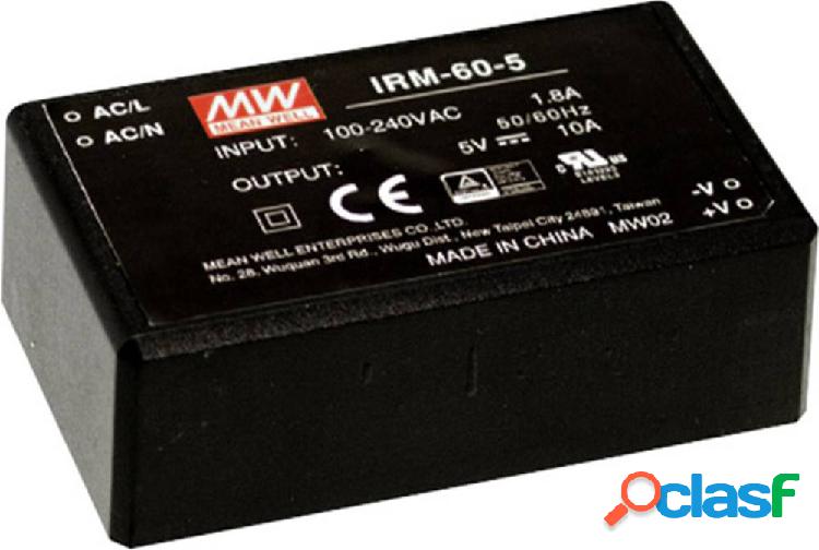 Mean Well IRM-60-12 Alimentatore da circuito stampato AC /