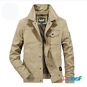Mens Cotton Bomber Jacket Military Tactical Jacket Outdoor
