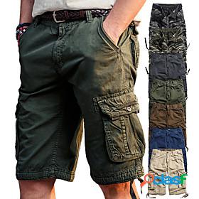 Mens Hiking Cargo Shorts Hiking Shorts Camo Military Summer