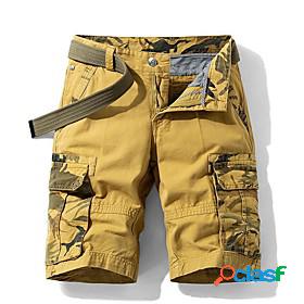 Mens Hiking Shorts Hiking Cargo Shorts Military Camo Summer