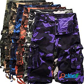 Mens Hiking Shorts Hiking Cargo Shorts Military Camo Summer