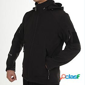 Mens Hiking Softshell Jacket Winter Outdoor Wear Resistance