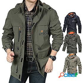 Mens Hoodie Jacket Hiking Jacket Military Tactical Jacket