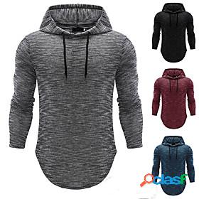 Mens Hoodie Shirt Vintage Style Hooded Medium Spring, Fall,