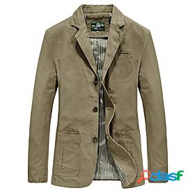 Mens Jacket Fall Business Work Long Coat Windproof Regular