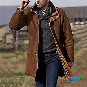 Mens Jacket Fall Winter Street Daily Regular Coat Thermal