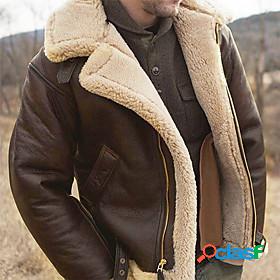 Mens Jacket Winter Street Daily Going out Regular Coat