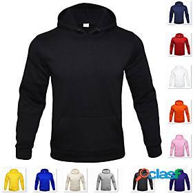 Mens Long Sleeve Hoodie Sweatshirt Top Athleisure Winter