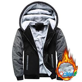 Mens Pullover Hiking Fleece Jacket Hoodie Jacket Workout