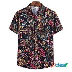 Mens Shirt Fruit Animal Other Prints Classic Collar Club