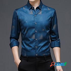 Mens Shirt Geometric Vintage Other Prints Square Neck Home