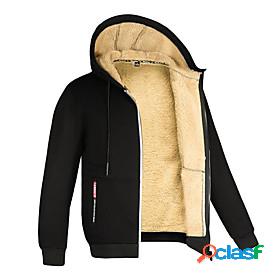 Mens Solid Color Pullover Hoodie Sweatshirt Hooded Casual