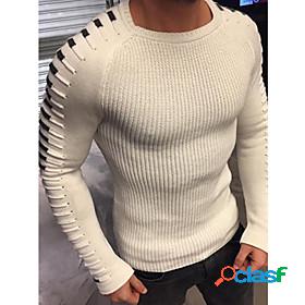 Mens Unisex Pullover Striped Vintage Style Retro Stylish