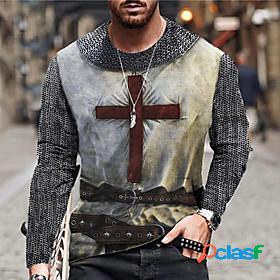 Mens Unisex Tee T shirt Shirt Graphic Prints Cross 3D Print
