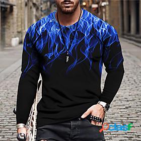Mens Unisex Tee T shirt Shirt Graphic Prints Flame 3D Print