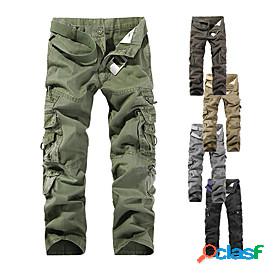 Mens Work Pants Hiking Cargo Pants Tactical Pants 10 Pockets