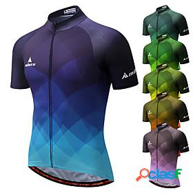 Miloto Mens Cycling Jersey Short Sleeve - Summer Purple