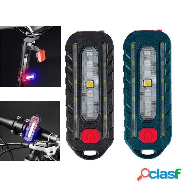 Mini LED Torcia USB Ricarica Luce di avvertimento di