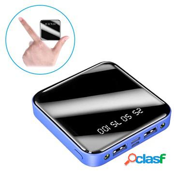 Mini Power Bank Veloce 10000mAh - 2x USB - Blu