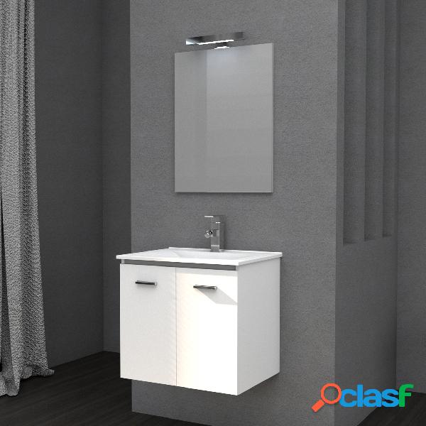 Mobile bagno sospeso FLY 61 cm 61x46 bianco lucido con