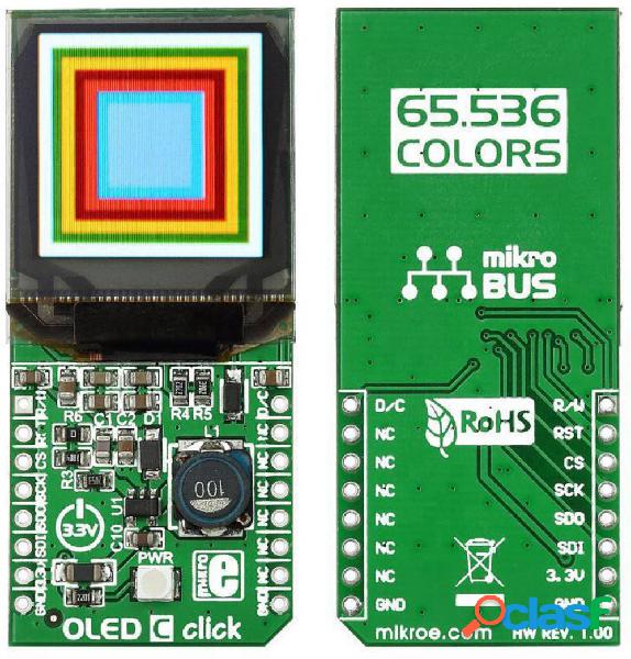 Modulo display MikroElektronika OLED C click mikroBUS™ 2.8