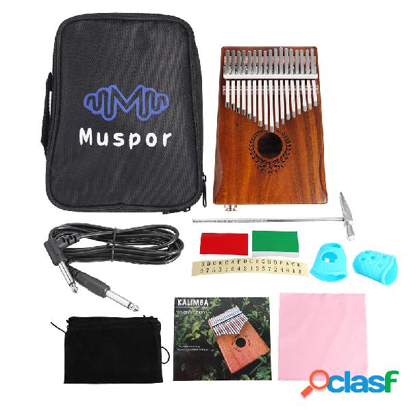 Muspor Professional 17 Key Kalimba Acacia Wood EQ Kalimba