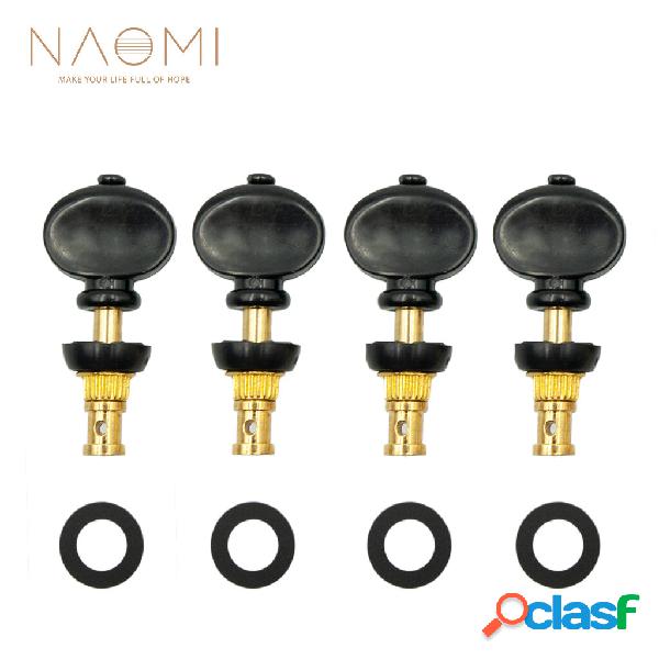 Naomi 4 pcs Ukulele Tuning Pegs Pin Machines Tuners Ukulele