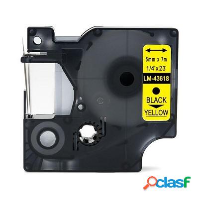 Nastro per etichettatrice Dymo S0720790 D1 da 6 mm (Rotolo 7