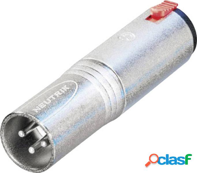 Neutrik NA3MJ Adattatore XLR Spina XLR - Presa jack da 6.3