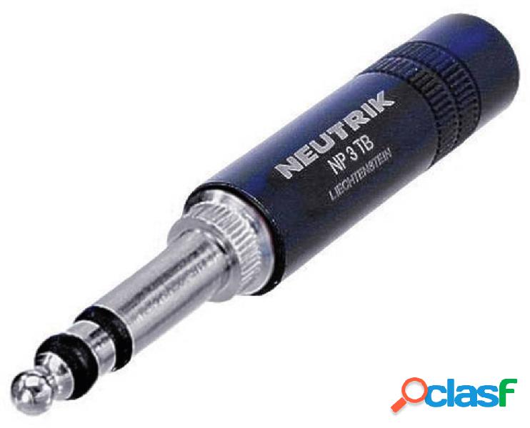 Neutrik NP3TB-B Jack 6.35 mm Spina dritta Poli: 3 Stereo