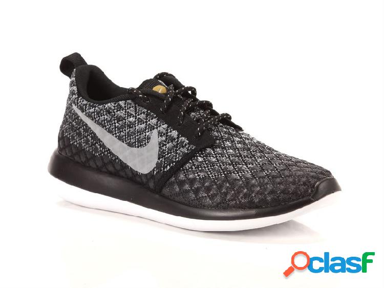 Nike wmns roshe two flyknit 365 wolf grey, 36 Donna, Gris