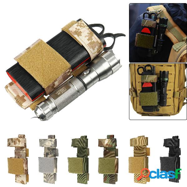 Nylon allaperto tattico Borsa clip della torcia elettrica di