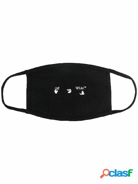 OFF-WHITE MASCHERINA UOMO OMRG001R21JER0011001 COTONE NERO