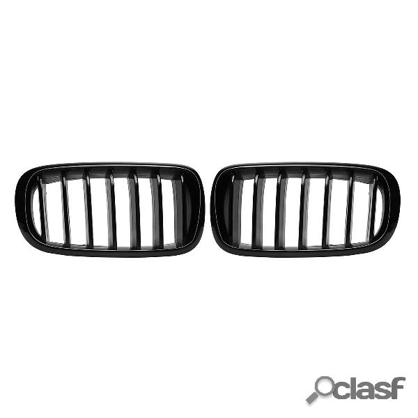 One Coppia Car Gloss Nero Anteriore Griglia del Rene Grilles