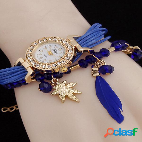 Orologi da polso bohémien multistrato Orologi al quarzo con