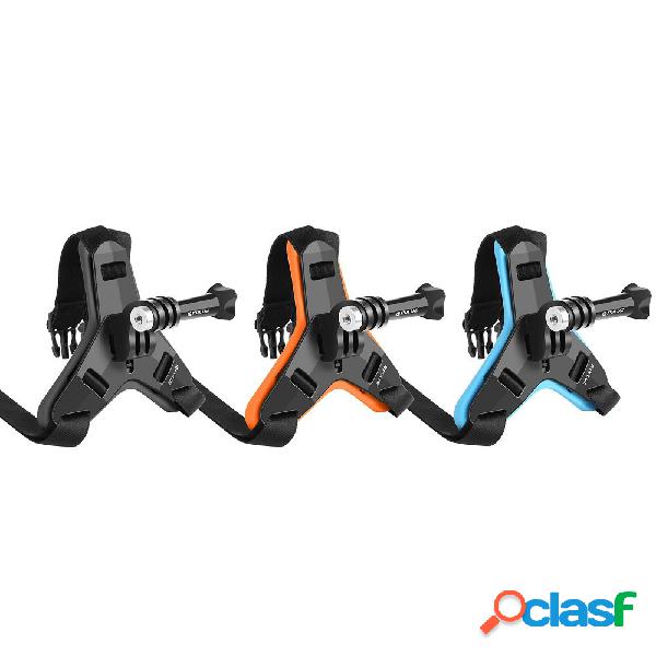 PULUZ Supporto sottogola per casco da moto con Silicone Pad