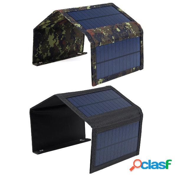 Pannello solare pieghevole da 10W nero / mimetico