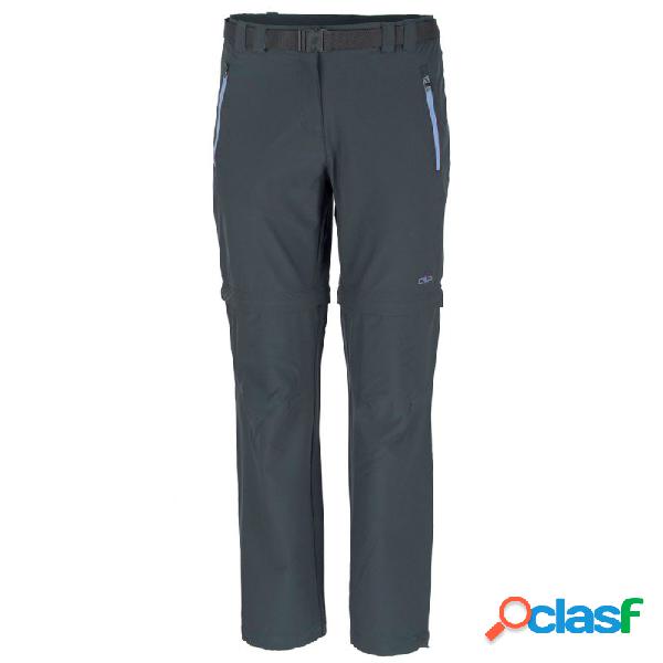 Pantalone trekking Cmp Zip Off Donna antracite (Colore: