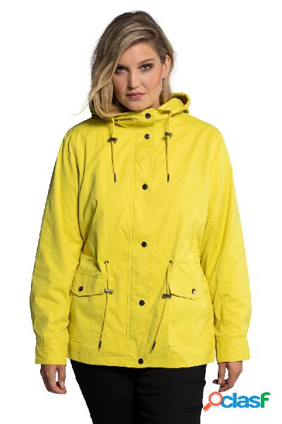 Parka, cappuccio, zip, bottoni automatici, fodera di jersey,