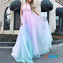 Per donna Abito linea A Vestito maxi Viola Senza maniche