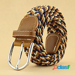 Per donna Cintura Web Nylon Cotone Fibbia ad ardiglione